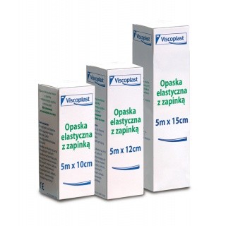 OPASKA ELASTYCZNA Z ZAPINKĄ VISCOPLAST, 8CM, 5M