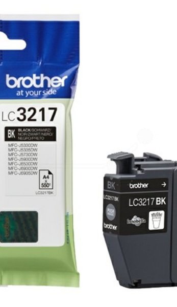 Brother Tusz LC3217BK Black 0,55K 