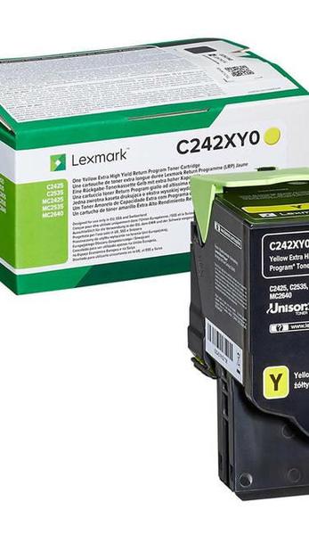 Lexmark Toner C242XY0 Yellow 3,5K zwrotny