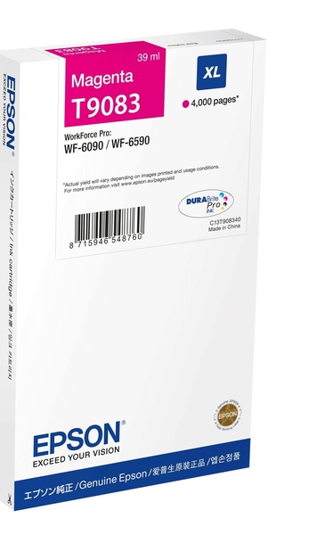 Epson Tusz T9083 XL Magenta 39ml