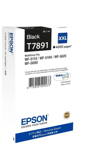 Epson Tusz WF5110 T7891XXL Black 61,5ml