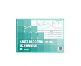 Druk karta drogowa A4