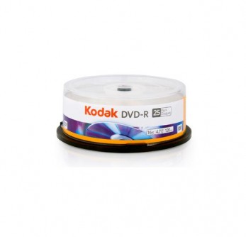 Płyta DVD-R 4,7GB Kodak cake (25szt) do nadruku 3936239