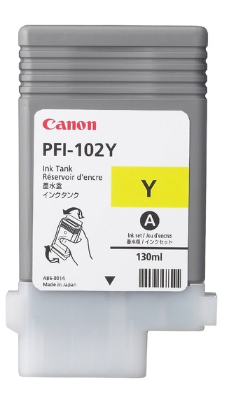 Canon Tusz PFI102Y Yellow 130 ml 