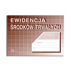 Druk ewidencja środków trwałych A5