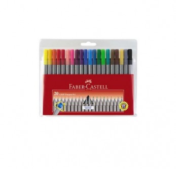 Cienkopis Faber-Castell komplet 20 kolorów