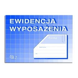 Druk ewidencja wyposażenia