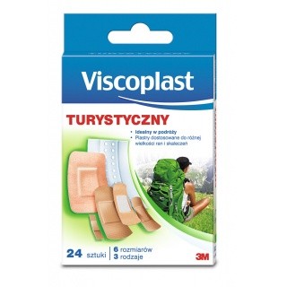 ZESTAW PLASTRÓW VISCOPLAST TURYSTYCZNY, 24SZT., MIX KOLORÓW