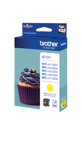 Brother Tusz LC123 Yellow 600str 600sh