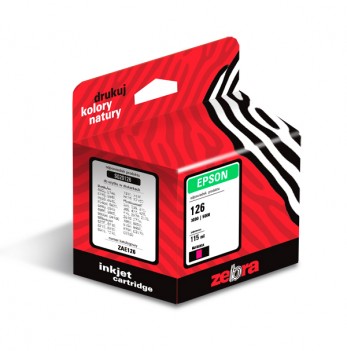 Tusz Zebra do EPSON 3000 | 5000 Magenta ZAE126 (S020126) 115 ml