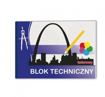 Blok techniczny A4 kolorowy