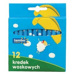 Kredki woskowe 12 kolorów