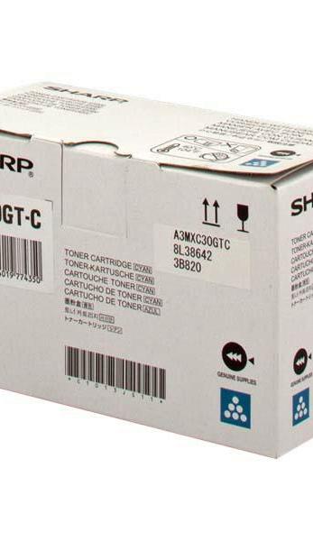 Sharp Toner MX-C30GTC Cyan 6K 