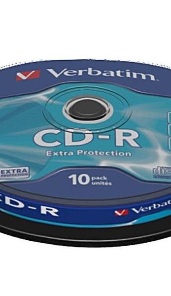 Verbatim CD-R 52x 700MB 10p cake box DataLife, Extra Pritection, bez nadruku