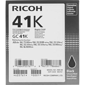 Ricoh Gel cart GC-41K HC 405761 Black 2500sh