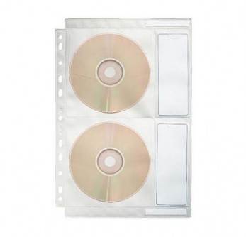 Obwoluta A4 na CD/DVD z możliwością opisu (10szt) Esselte