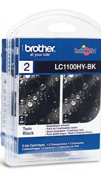 Brother Tusz LC1100 Black 2pack HC 