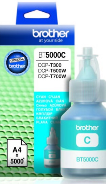 Brother Tusz BT5000C Cyan 5K 