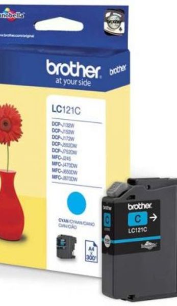 Brother Tusz LC121C Cyan 300sh