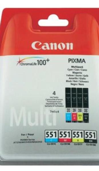 Canon Tusz CLI-551 BKCMY 4pack 4 x 7 ml 