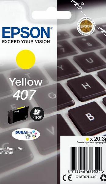 Epson Tusz WF-4745 C13T07U440 Yellow 1900 stron  20,3ml