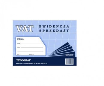 Druk ewidencja sprzedaży VAT A4