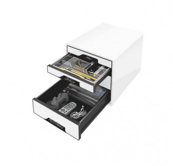 Pojemnik z szufladami LEITZ 4 szuflady BLACK&WHITE