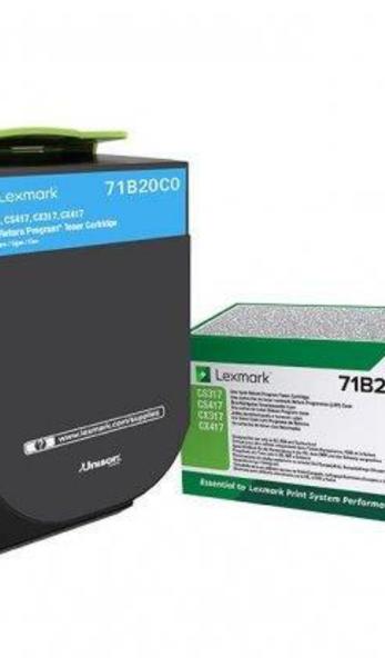 Lexmark Toner 71B20C0 Cyan 2,3K 