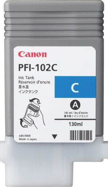 Canon Tusz PFI102C Cyan 130 ml 