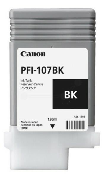 Canon Tusz PFI107BK Black 130 ml 