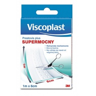 PLASTER VISCOPLAST PLUS, 6CM X 1M, BIAŁY