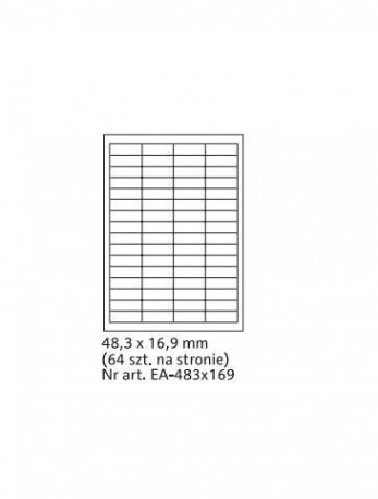 Etykieta samoprzylepna 48,3*16,9