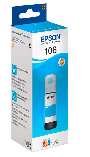 Epson Tusz EcoTank ET-7700, 106 Cyan 70ml