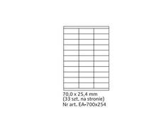 Etykieta samoprzylepna 70,0*25,4