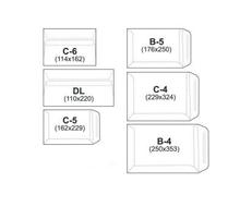 Koperta C6 biała OKNO PRAWE (50szt)