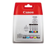 Canon Tusz PGI-570/CLI-571 PGBK/C/M/Y/BK MultiPack,  4 x 7 ml. + PGBK x 15 ml.