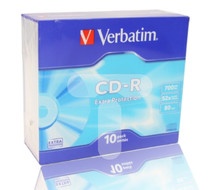 Verbatim CD-R 52x 700MB 10p slim case DataLife,Extra Protection, bez nadruku