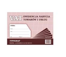 Druk ewidencja zakupu VAT A4