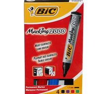 Marker permanentny BIC 2000 komplet 4 kolory