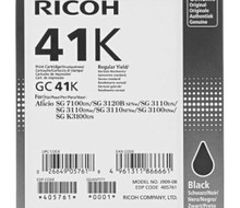 Ricoh Gel cart GC-41K HC 405761 Black 2500sh