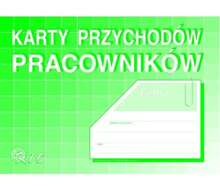 Druk karty przychodów pracowników