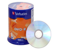 Verbatim DVD-R 16x 4,7GB 100p cake box DataLife+,AdvAZO,scr  ers, bez nadr, mat